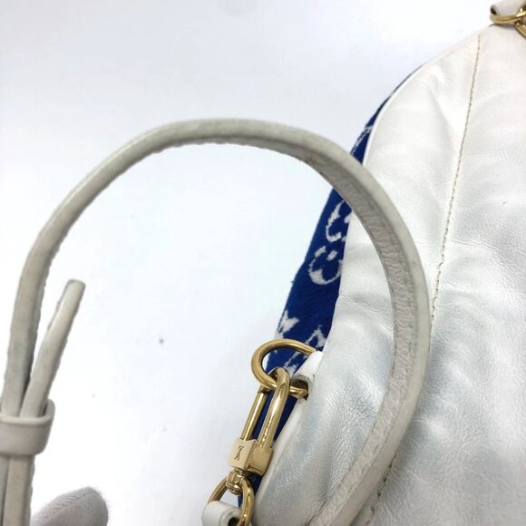 LOUIS VUITTON M46207 Monogram jacquard Palm Springs Mini Backpack blue - Picture 4 of 16